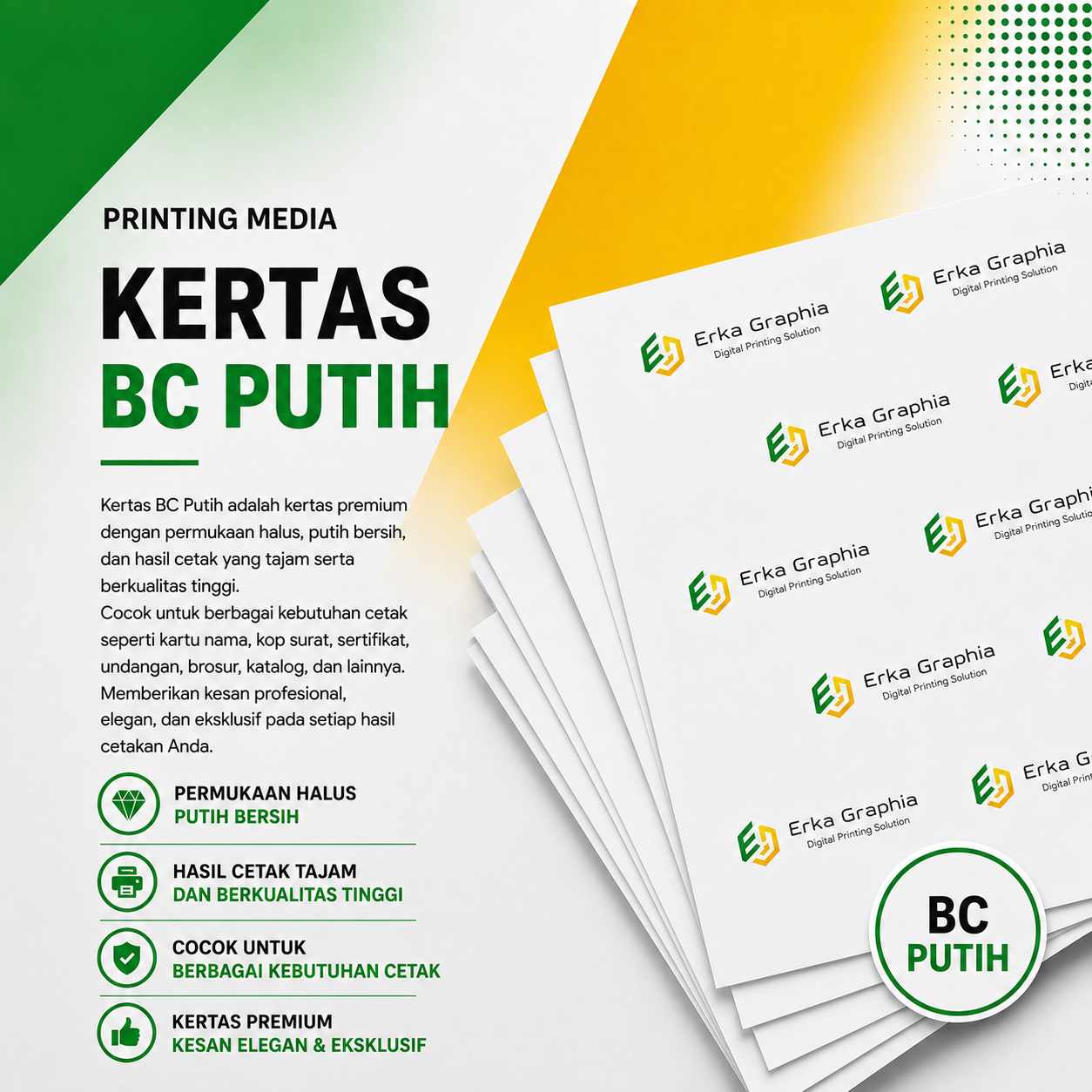 KERTAS BC PUTIH