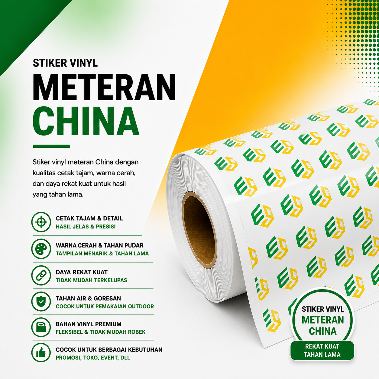 STICKER VINLY METERAN CHINA