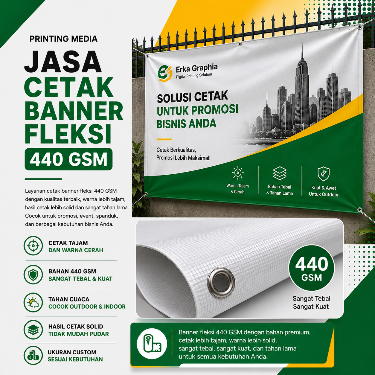FLEKSI BENNER 440 GSM WHITE
